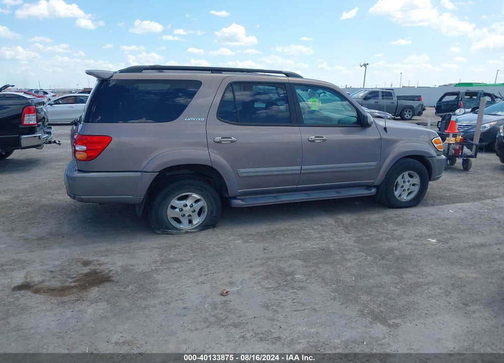 2002 TOYOTA SEQUOIA LIMITED V8 VIN: 5TDBT48A52S133065