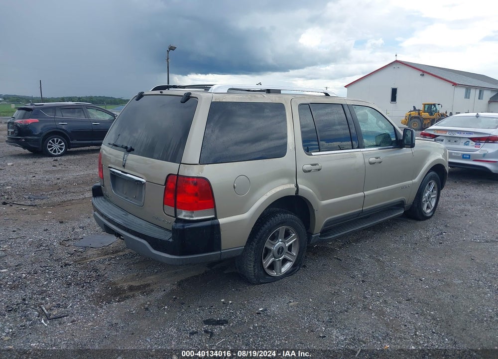 2004 LINCOLN AVIATOR VIN: 5LMEU88H44ZJ30134