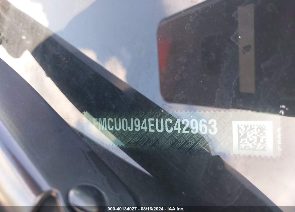 2014 FORD ESCAPE TITANIUM VIN: 1FMCU0J94EUC42963