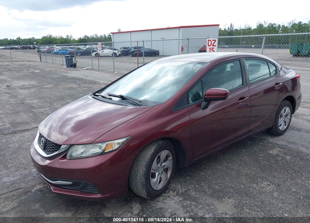 2015 HONDA CIVIC LX VIN: 19XFB2F58FE052771