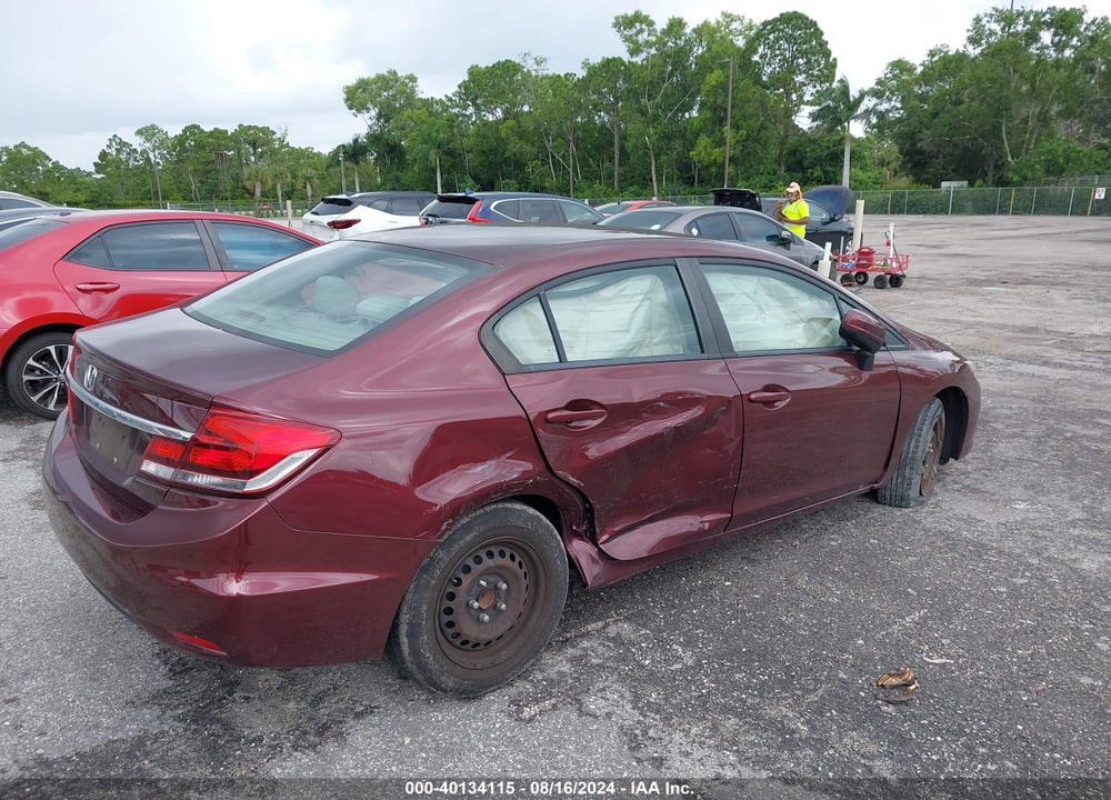 2015 HONDA CIVIC LX VIN: 19XFB2F58FE052771