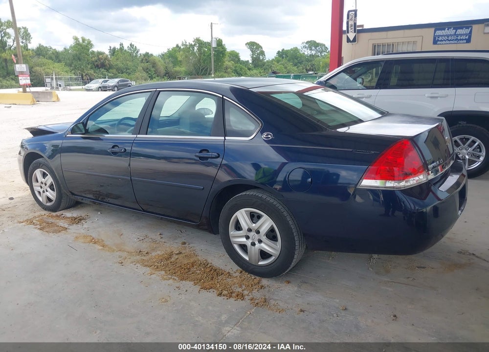 2007 CHEVROLET IMPALA LS VIN: 2G1WB55K079149108