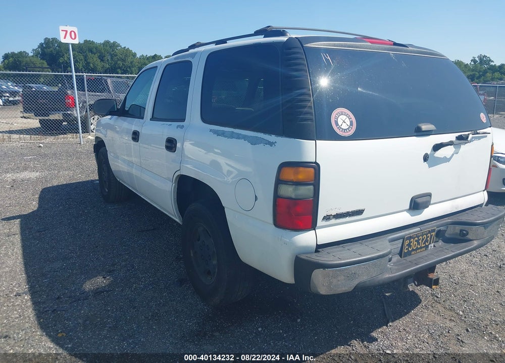 2006 CHEVROLET TAHOE LS VIN: 1GNEK13Z86J114760