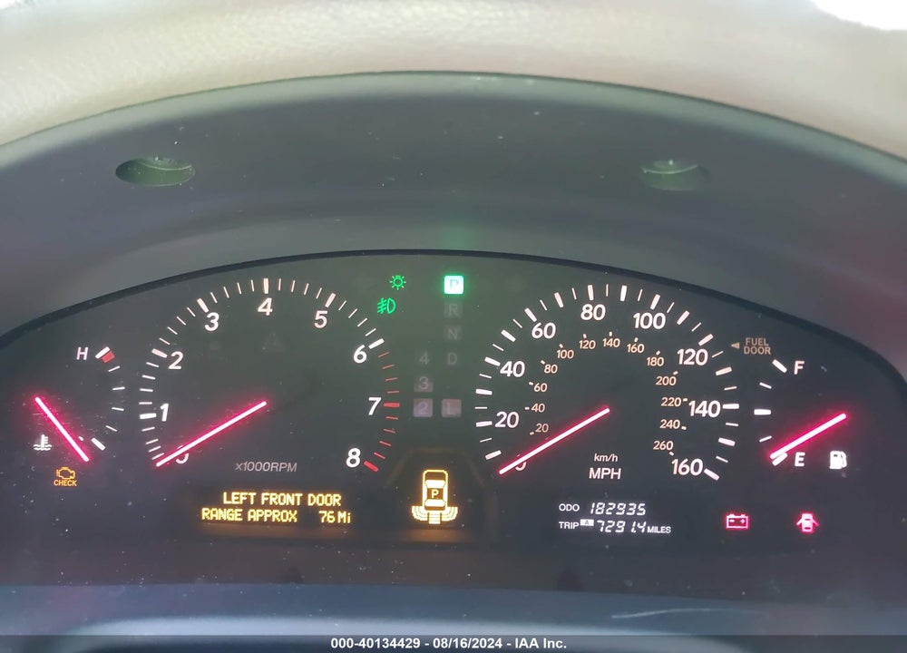 2003 LEXUS LS 430 VIN: JTHBN30F230103195