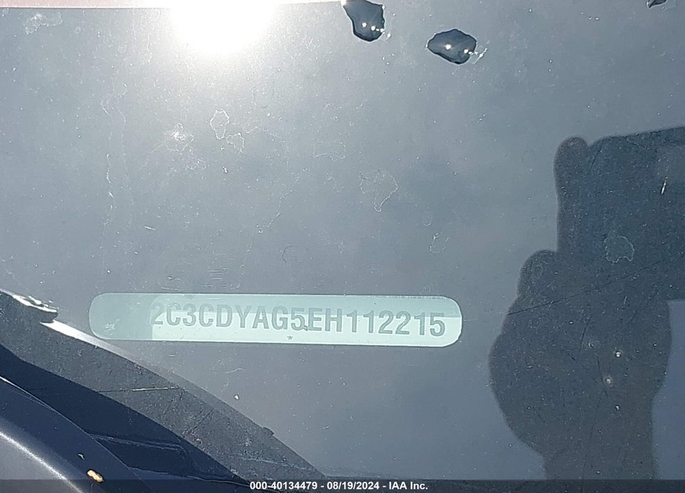 2014 DODGE CHALLENGER SXT VIN: 2C3CDYAG5EH112215