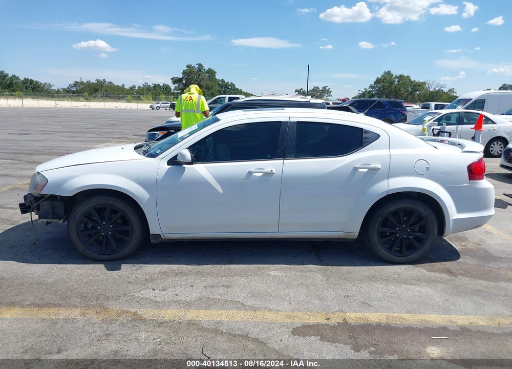 2013 DODGE AVENGER SXT VIN: 1C3CDZCGXDN696491