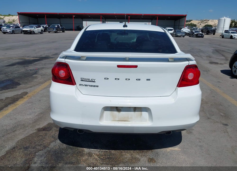 2013 DODGE AVENGER SXT VIN: 1C3CDZCGXDN696491