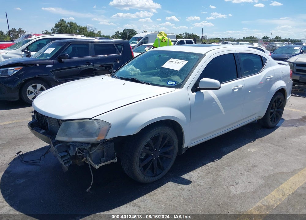 2013 DODGE AVENGER SXT VIN: 1C3CDZCGXDN696491