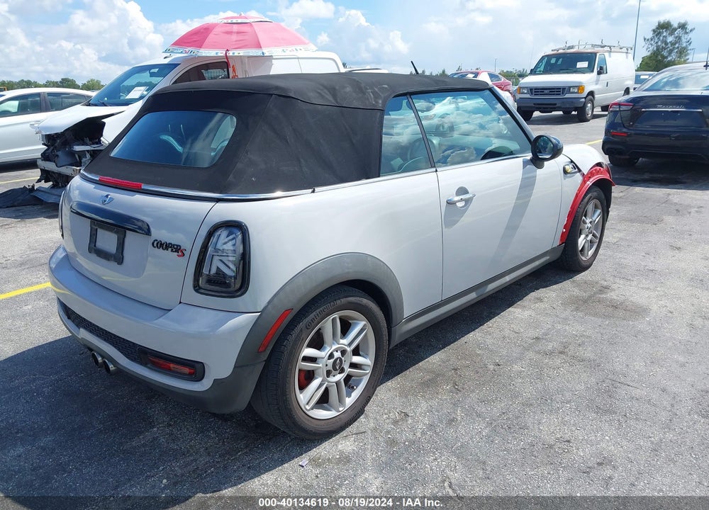 2013 MINI CONVERTIBLE VIN: WMWZP3C56DT705026