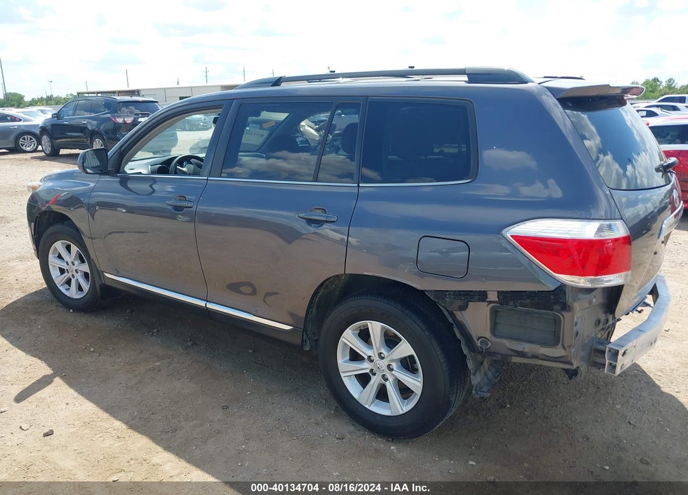 2013 TOYOTA HIGHLANDER BASE PLUS V6 VIN: 5TDZK3EH0DS142160