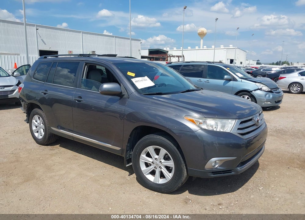2013 TOYOTA HIGHLANDER BASE PLUS V6 VIN: 5TDZK3EH0DS142160