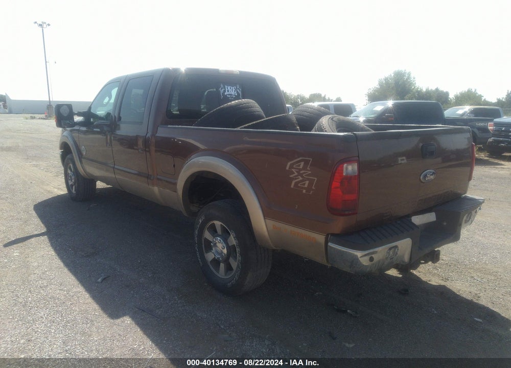 2011 FORD F-350 LARIAT VIN: 1FT8W3BT5BEC70891