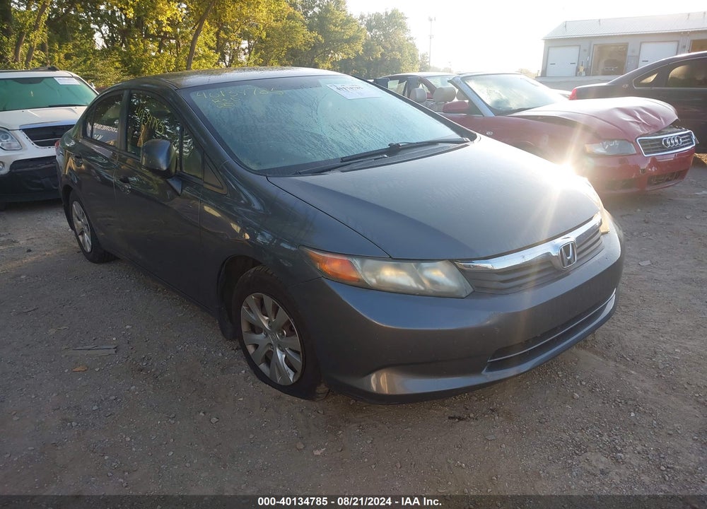 2012 HONDA CIVIC LX VIN: 19XFB2F57CE084221