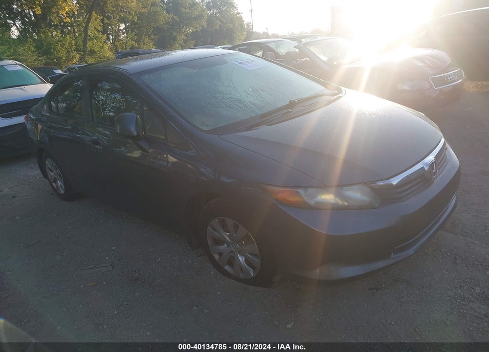 2012 HONDA CIVIC LX VIN: 19XFB2F57CE084221