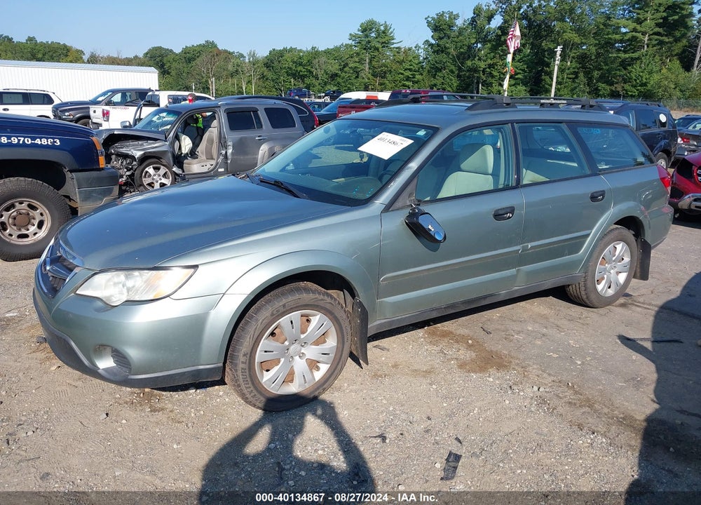 2009 SUBARU OUTBACK 2.5I VIN: 4S4BP60C997326848
