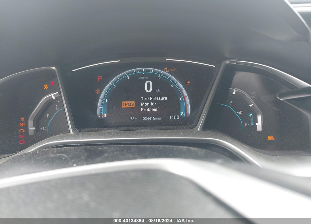 2019 HONDA CIVIC EX VIN: 2HGFC3B35KH351657
