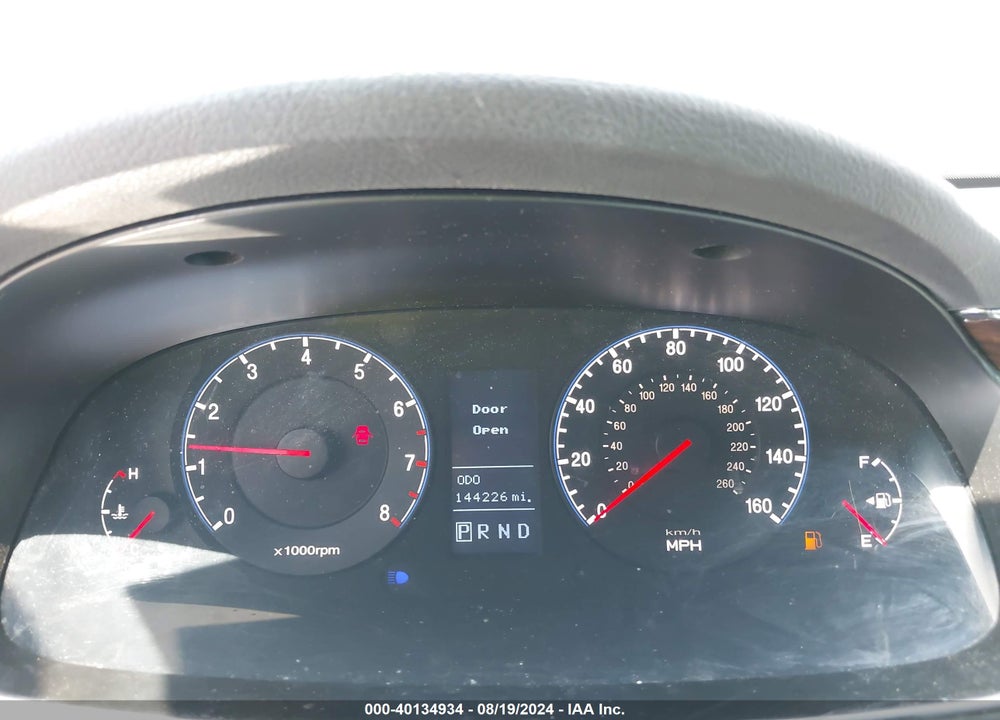 2011 HYUNDAI AZERA GLS VIN: KMHFC4DD5BA535436