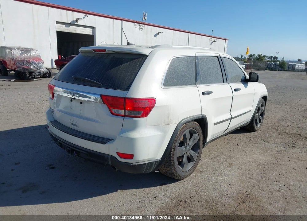 2012 JEEP GRAND CHEROKEE OVERLAND VIN: 1C4RJFCTXCC161309
