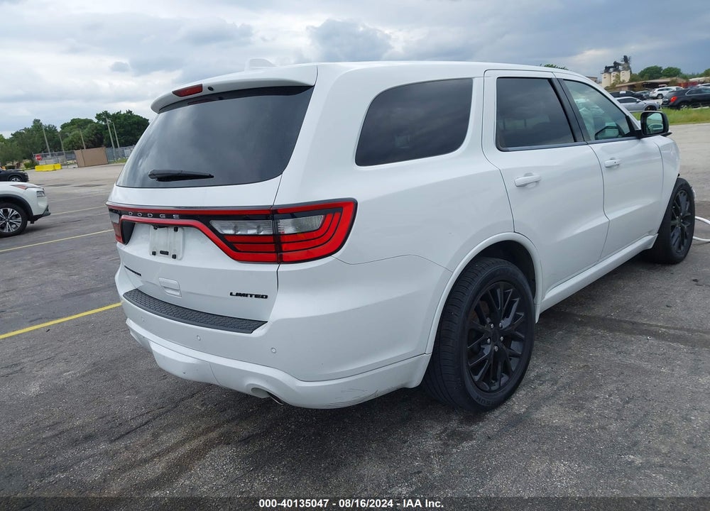 2016 DODGE DURANGO LIMITED VIN: 1C4RDHDG5GC502142
