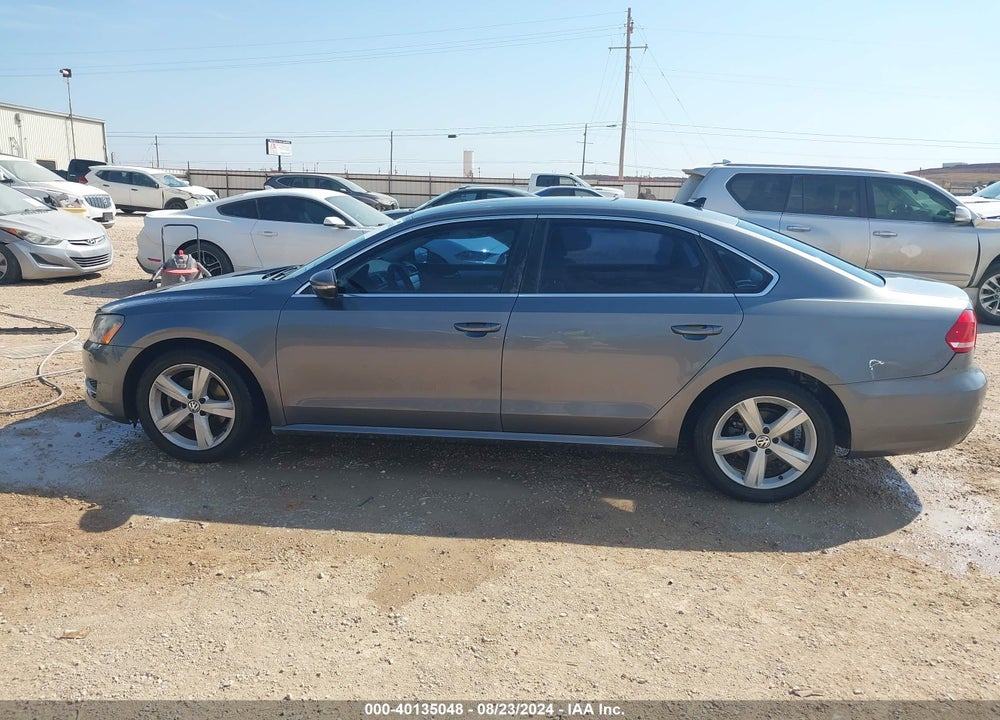 2012 VOLKSWAGEN PASSAT 2.5L SE VIN: 1VWBH7A3XCC044655