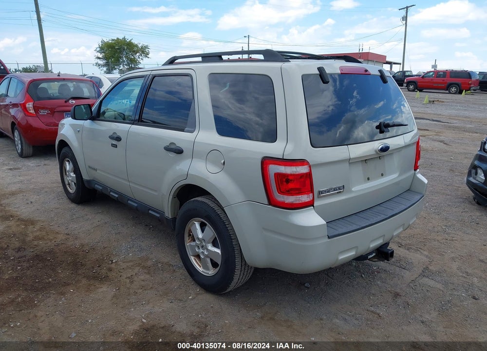 2008 FORD ESCAPE XLT VIN: 1FMCU03108KA72964
