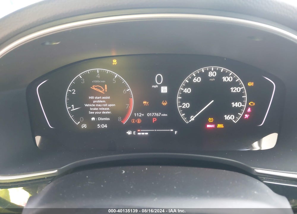 2023 HONDA CIVIC EX-L /EX-L W/O BSI VIN: 19XFL1H75PE002336