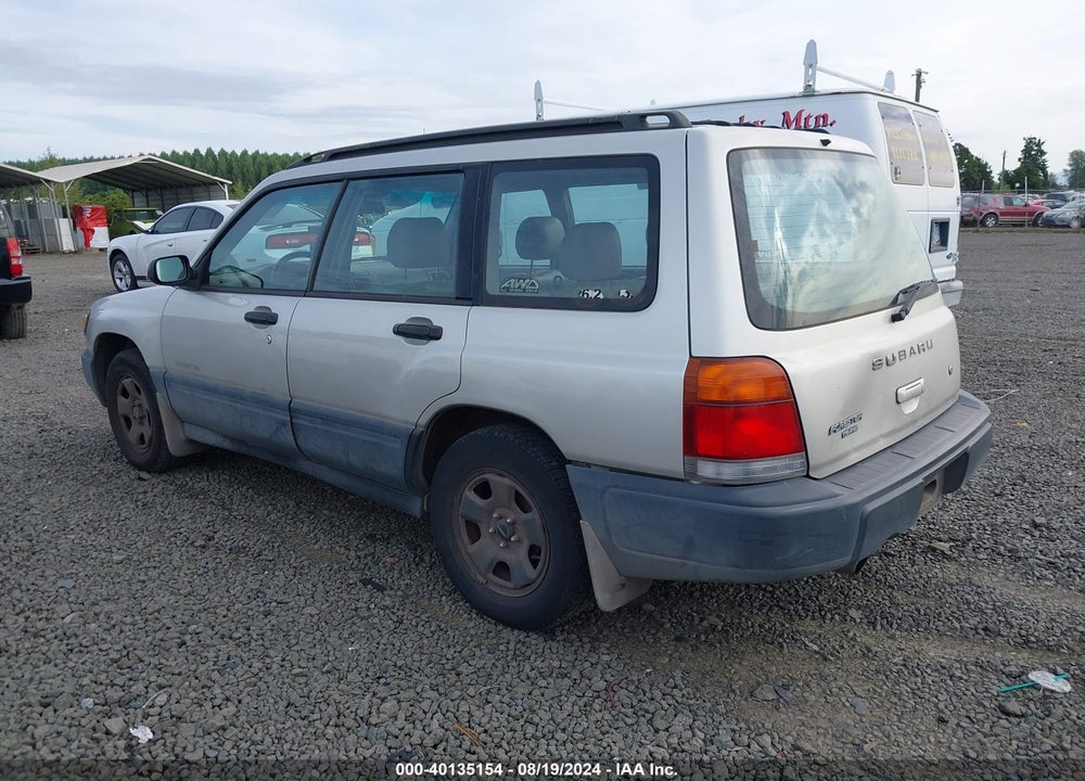 2000 SUBARU FORESTER L VIN: JF1SF6357YH727642