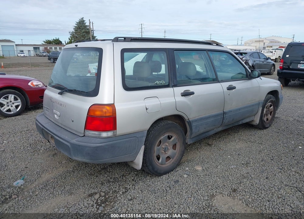 2000 SUBARU FORESTER L VIN: JF1SF6357YH727642
