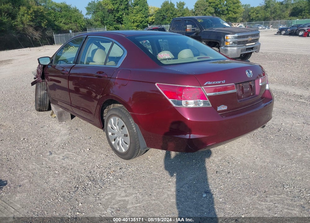 2012 HONDA ACCORD 2.4 LX VIN: 1HGCP2F30CA220616