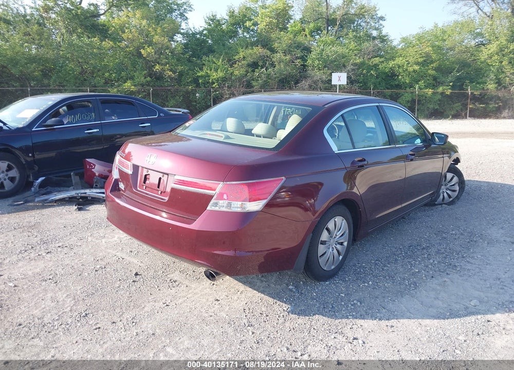 2012 HONDA ACCORD 2.4 LX VIN: 1HGCP2F30CA220616