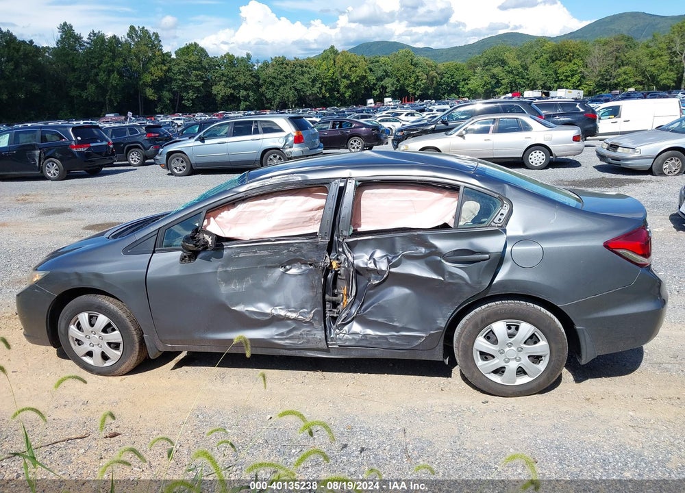 2013 HONDA CIVIC LX VIN: 19XFB2F53DE239252