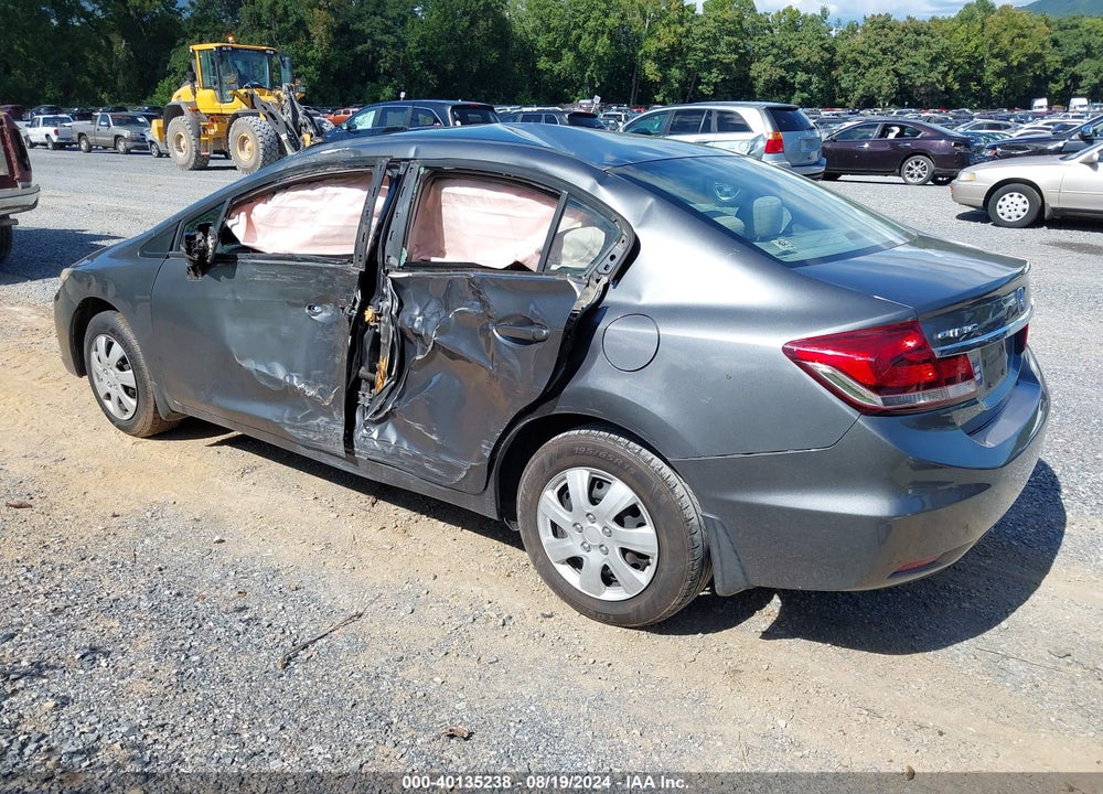 2013 HONDA CIVIC LX VIN: 19XFB2F53DE239252
