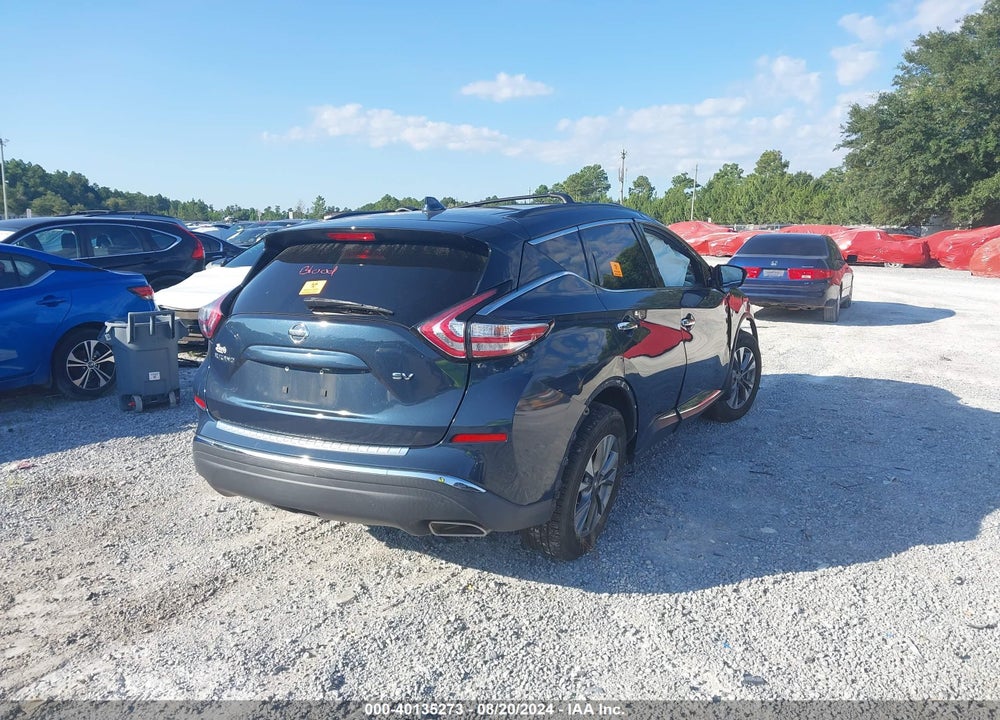 2017 NISSAN MURANO SV VIN: 5N1AZ2MG4HN136428
