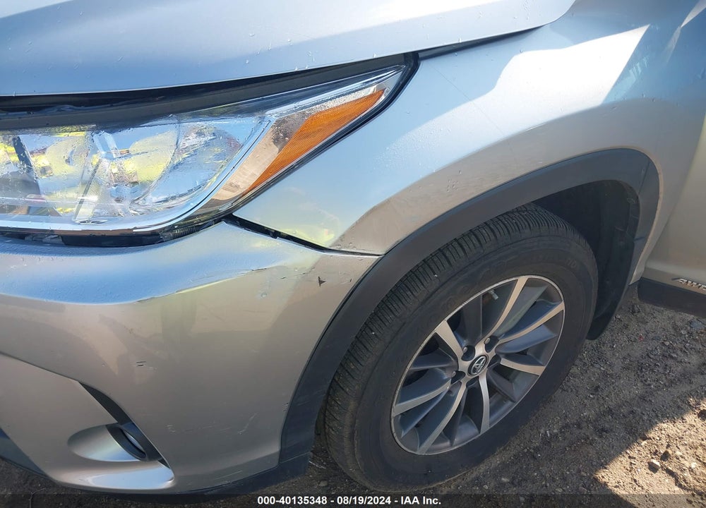 2019 TOYOTA HIGHLANDER HYBRID XLE VIN: 5TDJGRFH8KS072128