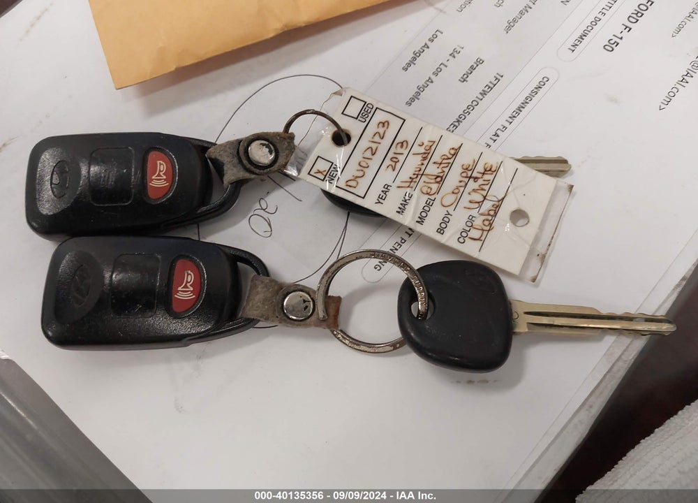 2013 HYUNDAI ELANTRA GS VIN: KMHDH6AE6DU012123