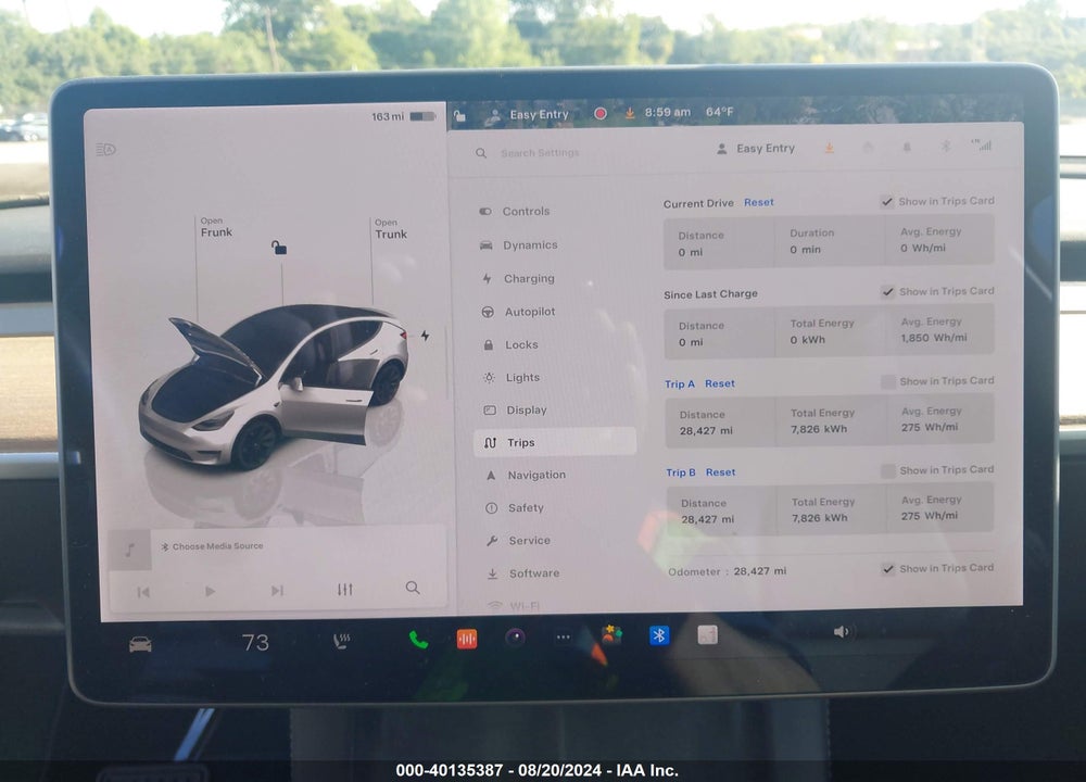 2022 TESLA MODEL Y LONG RANGE DUAL MOTOR ALL-WHEEL DRIVE VIN: 7SAYGAEE7NF393001