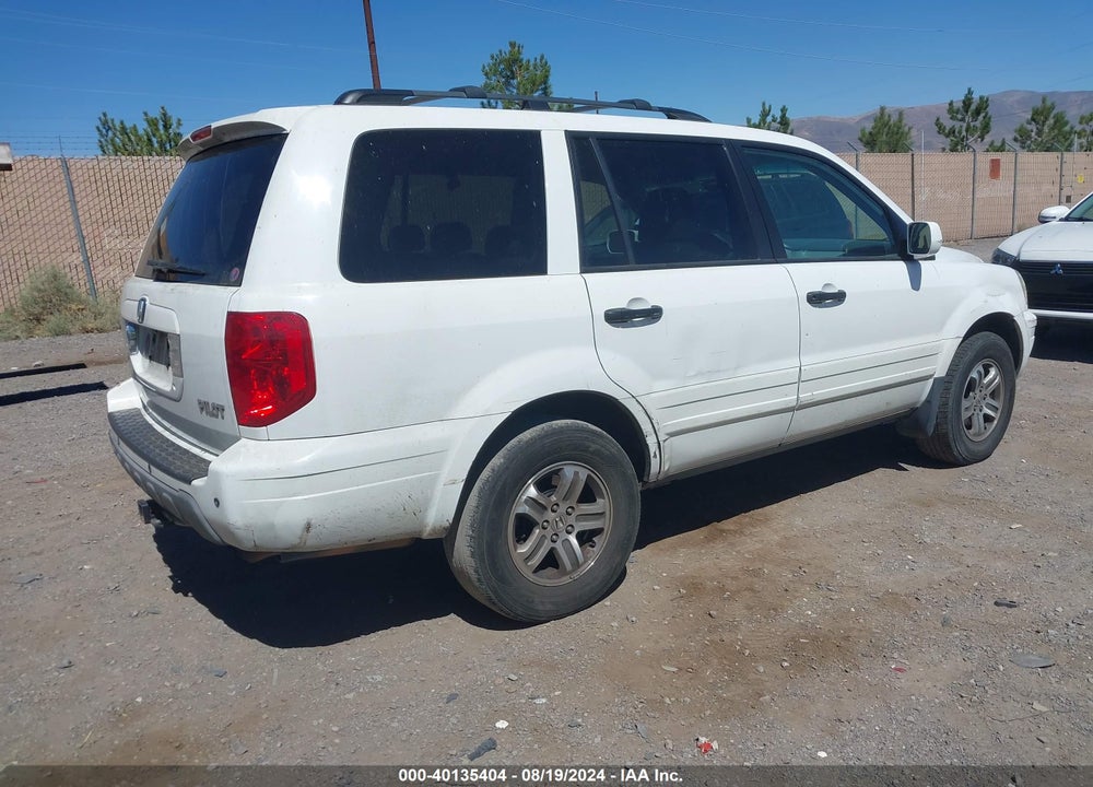2004 HONDA PILOT EX-L VIN: 2HKYF18704H571392