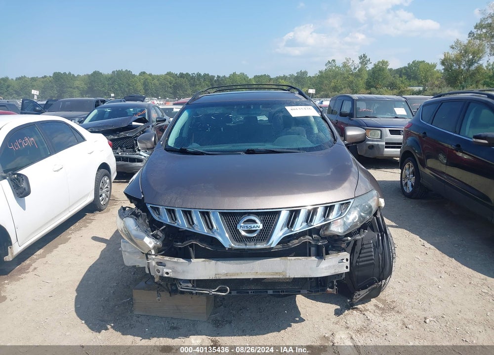 2009 NISSAN MURANO S VIN: JN8AZ18W79W118229