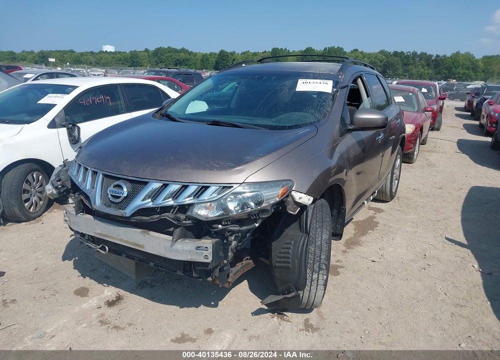 2009 NISSAN MURANO S VIN: JN8AZ18W79W118229