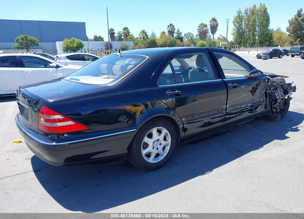 2002 MERCEDES-BENZ S 430 VIN: WDBNG70J62A258358