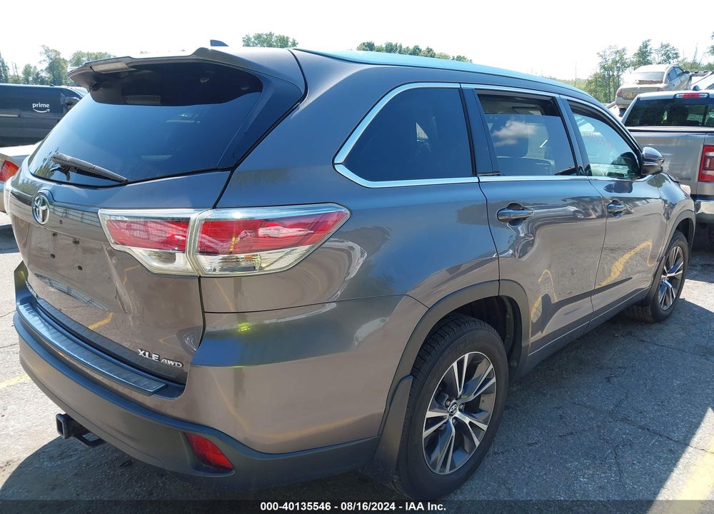 2016 TOYOTA HIGHLANDER XLE V6 VIN: 5TDJKRFH4GS506843
