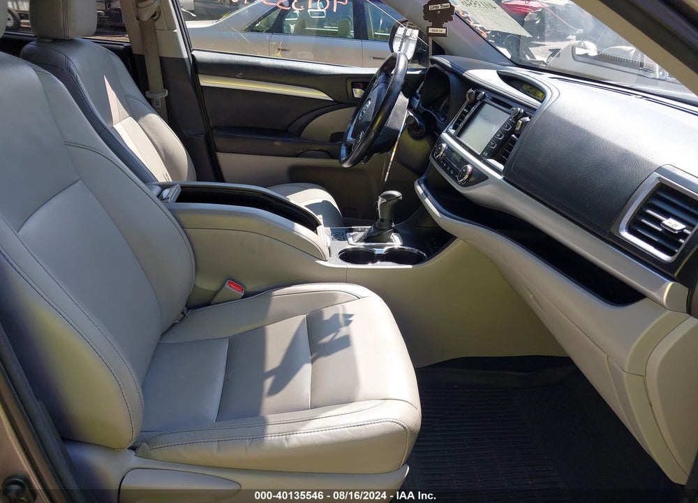2016 TOYOTA HIGHLANDER XLE V6 VIN: 5TDJKRFH4GS506843