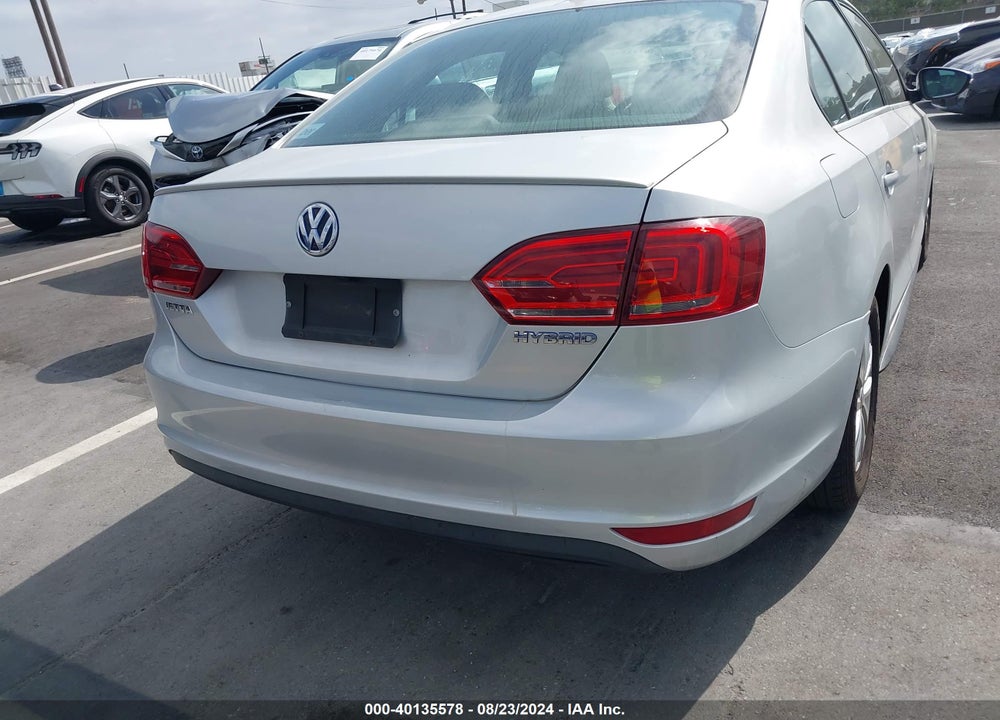 2013 VOLKSWAGEN JETTA HYBRID SE VIN: 3VW637AJ1DM222788