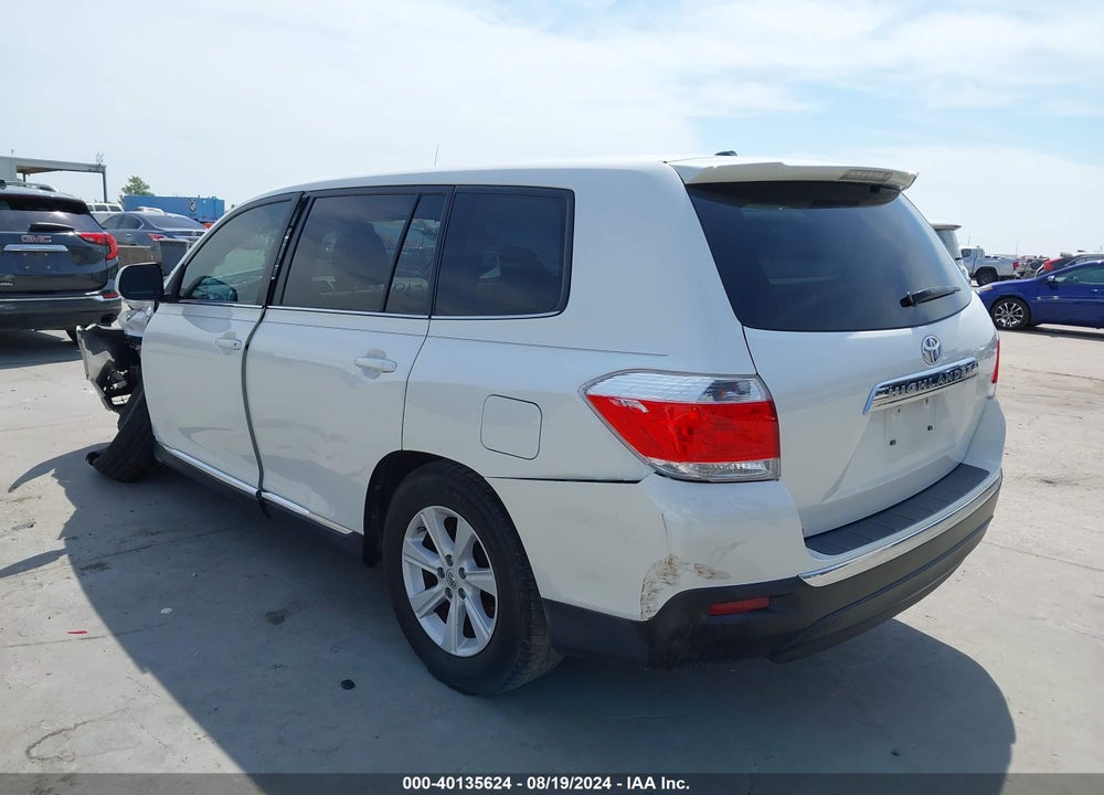 2012 TOYOTA HIGHLANDER BASE V6/SE V6 VIN: 5TDZK3EH4CS074153