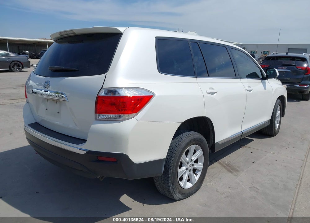2012 TOYOTA HIGHLANDER BASE V6/SE V6 VIN: 5TDZK3EH4CS074153