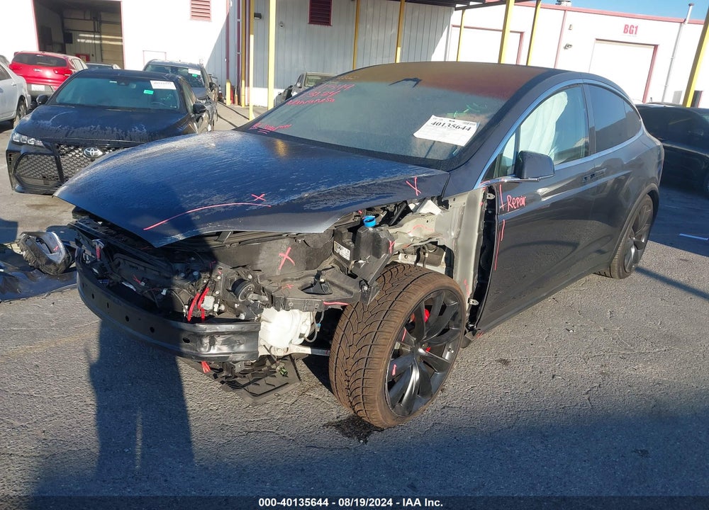 2017 TESLA MODEL X P100D VIN: 5YJXCBE46HF052808