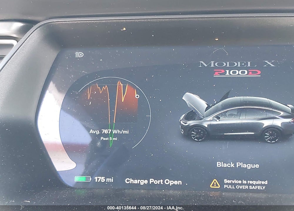 2017 TESLA MODEL X P100D VIN: 5YJXCBE46HF052808