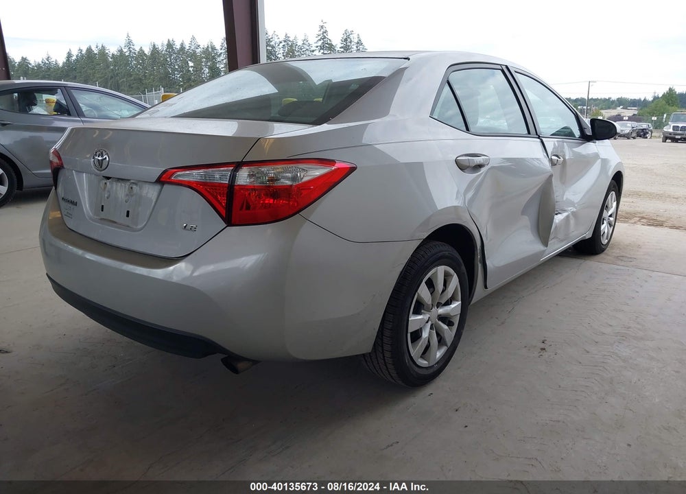 2015 TOYOTA COROLLA LE VIN: 2T1BURHE7FC453564
