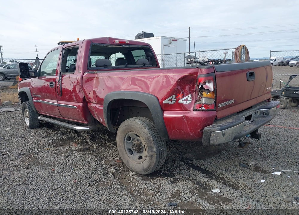 2004 GMC SIERRA 2500HD SLT VIN: 1GTHK292X4E233177