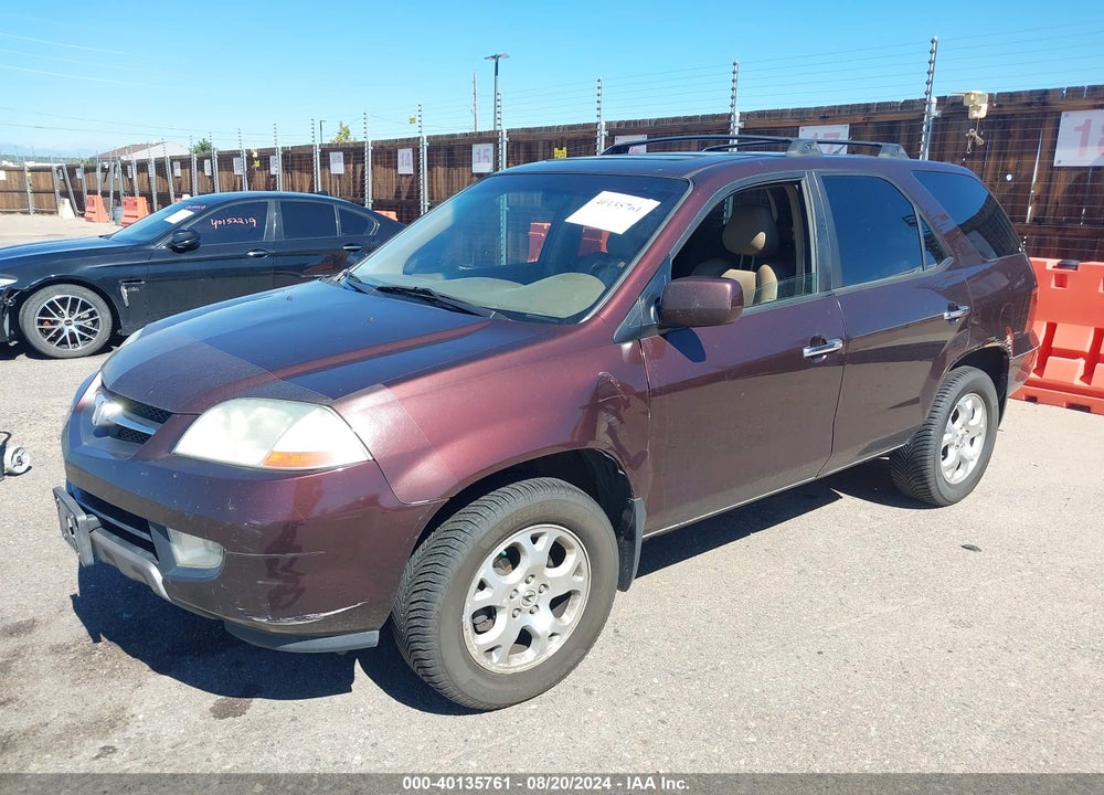 2002 ACURA MDX VIN: 2HNYD18602H520813
